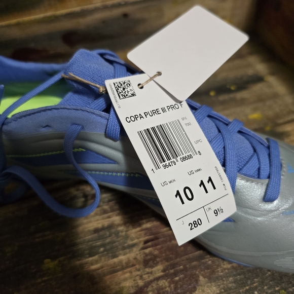 Adidas Copa‎ Pure.3 Pro FG Soccer Cleats Blue ID9043 Men sz 10,10.5 new - Picture 10 of 10